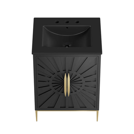 Awaken 24" Bathroom Vanity in Black Black