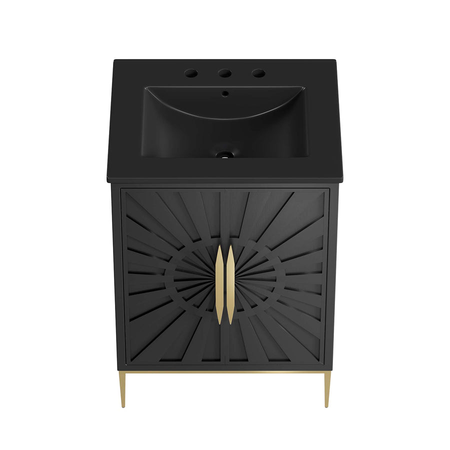 Briar 24" Bathroom Vanity in Black Black