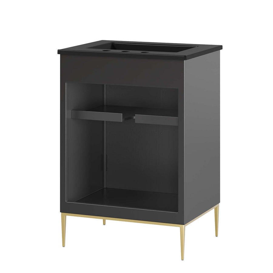 Briar 24" Bathroom Vanity in Black Black