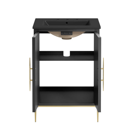 Awaken 24" Bathroom Vanity in Black Black