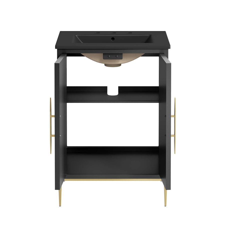 Briar 24" Bathroom Vanity in Black Black