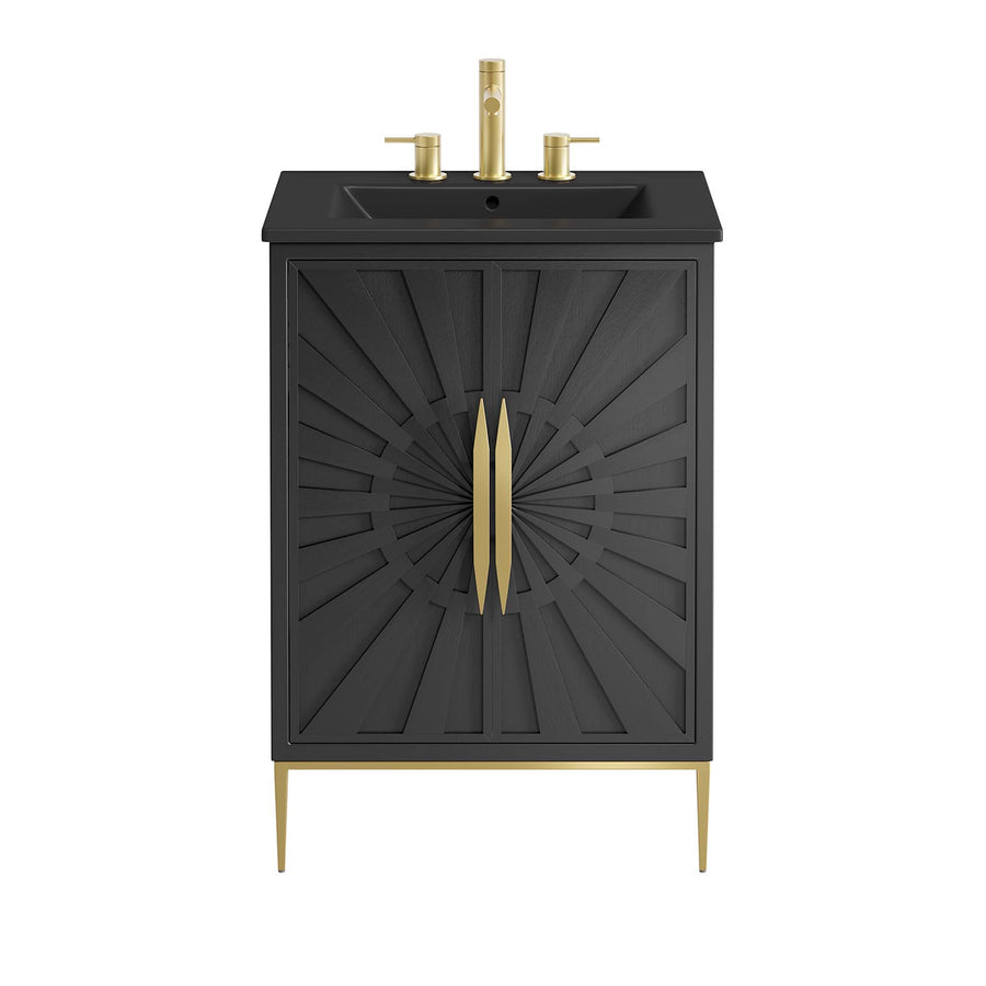 Briar 24" Bathroom Vanity in Black Black