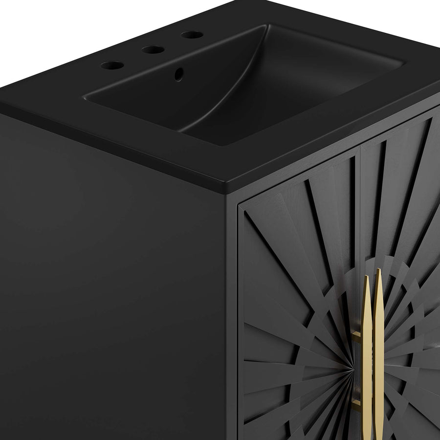 Briar 24" Bathroom Vanity in Black Black