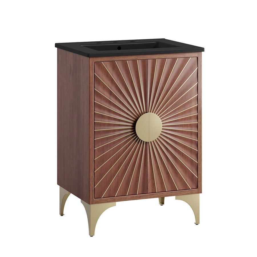 Ridge 24" Bathroom Vanity in Black Walnut