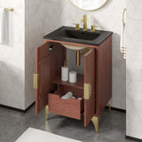 Ridge 24" Bathroom Vanity in Black Walnut