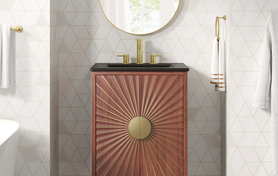 Ridge 24" Bathroom Vanity in Black Walnut