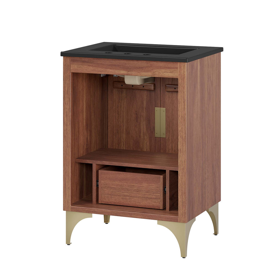 Ridge 24" Bathroom Vanity in Black Walnut
