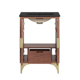 Ridge 24" Bathroom Vanity in Black Walnut