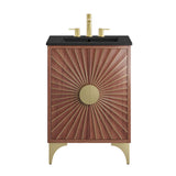 Ridge 24" Bathroom Vanity in Black Walnut