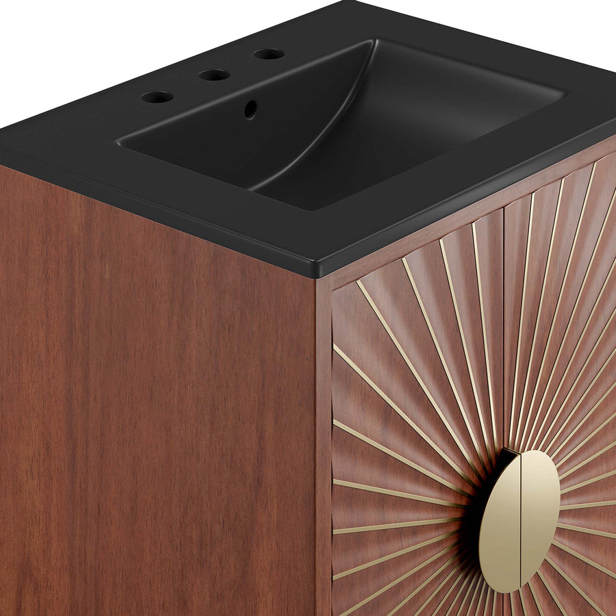 Ridge 24" Bathroom Vanity in Black Walnut