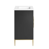 Briar 30" Bathroom Vanity in White Black