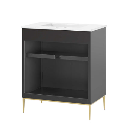 Awaken 30" Bathroom Vanity by Furniture For America