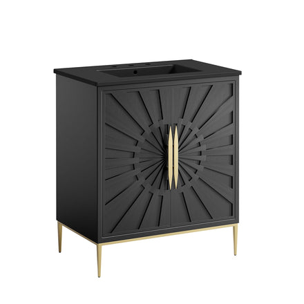 Awaken 30" Bathroom Vanity in Black Black