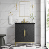 Briar 30" Bathroom Vanity in Black Black