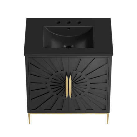 Awaken 30" Bathroom Vanity in Black Black