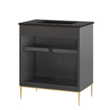 Briar 30" Bathroom Vanity in Black Black