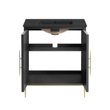 Briar 30" Bathroom Vanity in Black Black