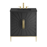 Briar 30" Bathroom Vanity in Black Black