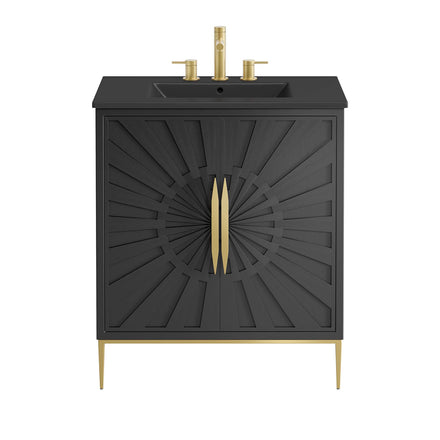Awaken 30" Bathroom Vanity in Black Black