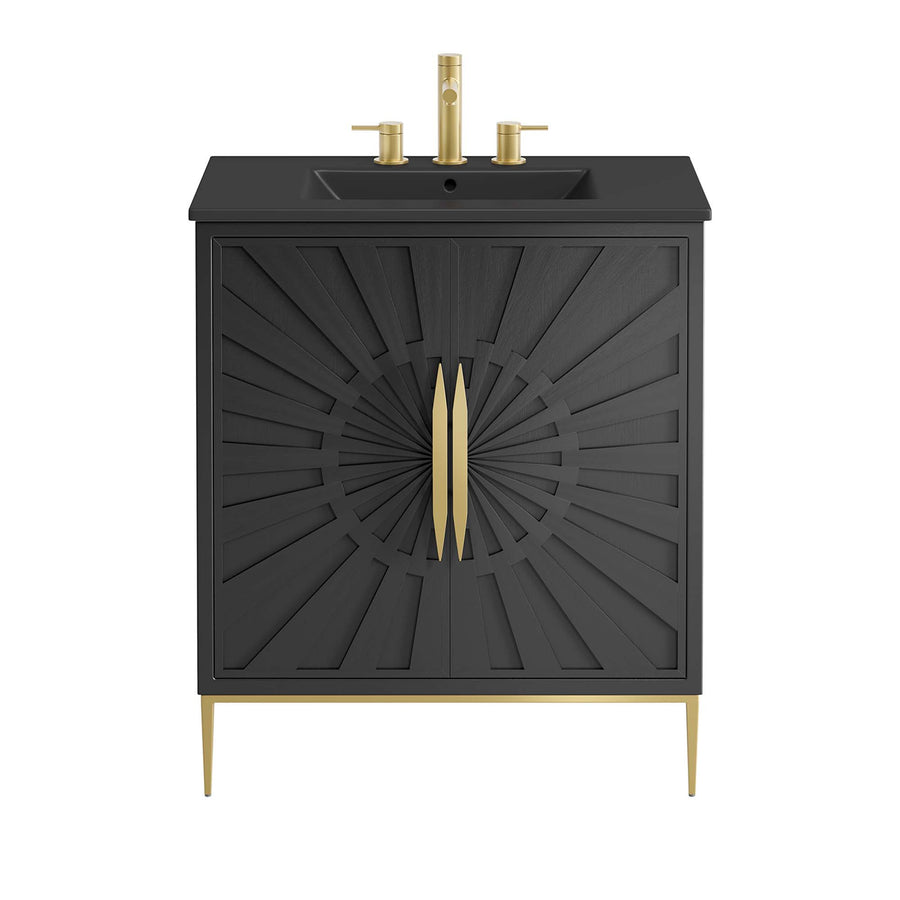 Briar 30" Bathroom Vanity in Black Black