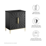 Briar 30" Bathroom Vanity in Black Black