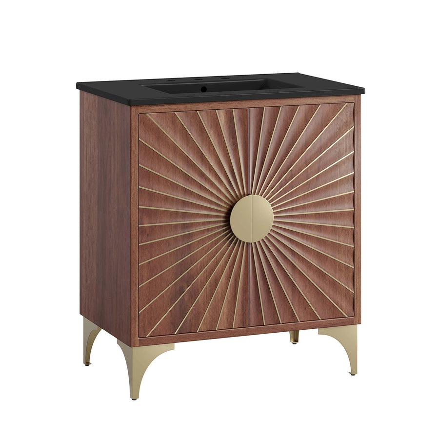Ridge 30" Bathroom Vanity in Black Walnut