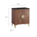 Ridge 30" Bathroom Vanity in Black Walnut