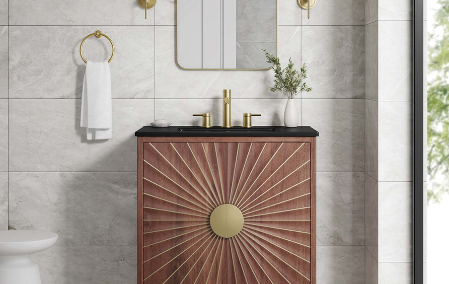 Ridge 30" Bathroom Vanity in Black Walnut