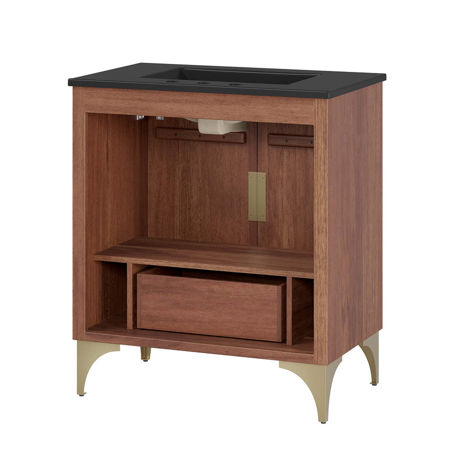 Ridge 30" Bathroom Vanity in Black Walnut