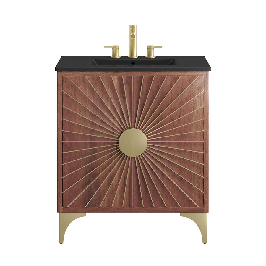 Ridge 30" Bathroom Vanity in Black Walnut