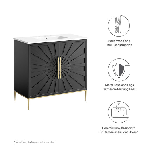 Awaken 36" Bathroom Vanity by Furniture For America