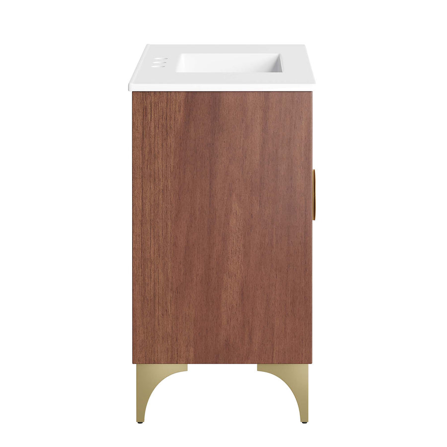 Ridge 36" Bathroom Vanity in White Walnut