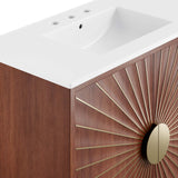 Ridge 36" Bathroom Vanity in White Walnut