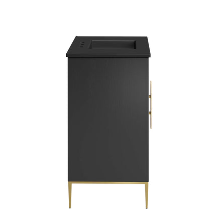 Awaken 36" Bathroom Vanity in Black Black