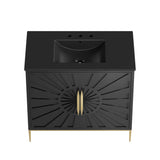 Briar 36" Bathroom Vanity in Black Black