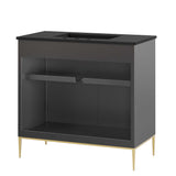 Briar 36" Bathroom Vanity in Black Black
