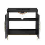 Briar 36" Bathroom Vanity in Black Black