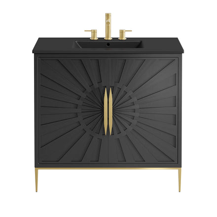 Awaken 36" Bathroom Vanity in Black Black