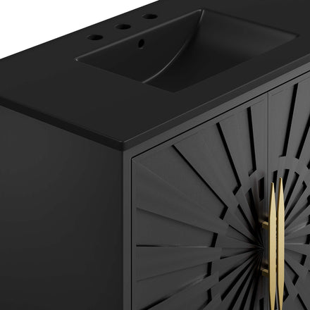 Awaken 36" Bathroom Vanity in Black Black