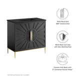 Briar 36" Bathroom Vanity in Black Black