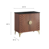 Ridge 36" Bathroom Vanity in Black Walnut