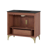 Ridge 36" Bathroom Vanity in Black Walnut