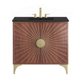 Ridge 36" Bathroom Vanity in Black Walnut