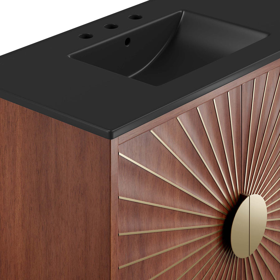 Ridge 36" Bathroom Vanity in Black Walnut