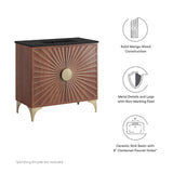 Ridge 36" Bathroom Vanity in Black Walnut