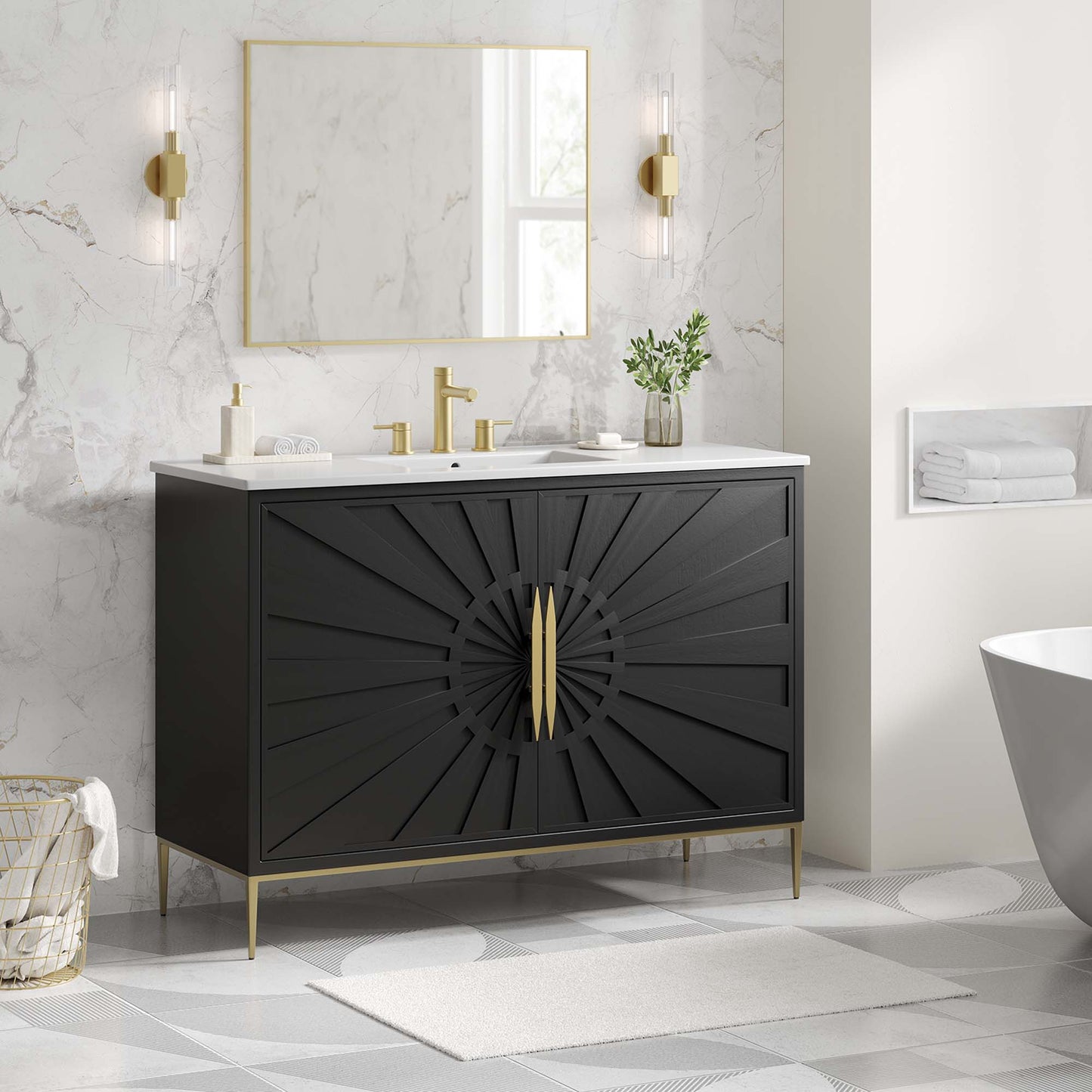 Awaken 48" Bathroom Vanity by Furniture For America