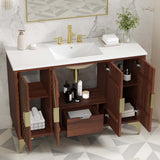 Ridge 48" Bathroom Vanity in White Walnut
