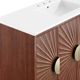 Ridge 48" Bathroom Vanity in White Walnut
