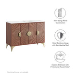 Ridge 48" Bathroom Vanity in White Walnut