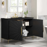 Briar 48" Bathroom Vanity in Black Black